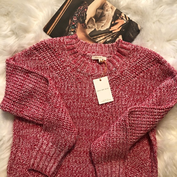 Skies Are Blue Sweaters - Skies are blue Multi Ribbed Knit Sweater